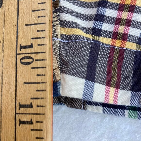 Siegfried Vintage Men's 11" Shorts NWT Madras Plaid Cargo Golf, Preppy, sz 38 - Picture 11 of 14